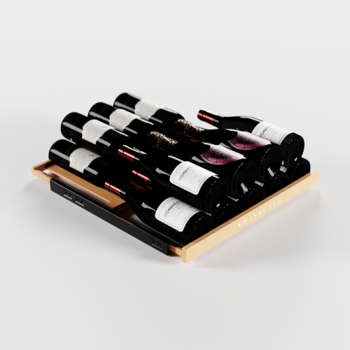 Sapele wood Display Shelves for Burgundy bottles empty (WLX-360X/460X)