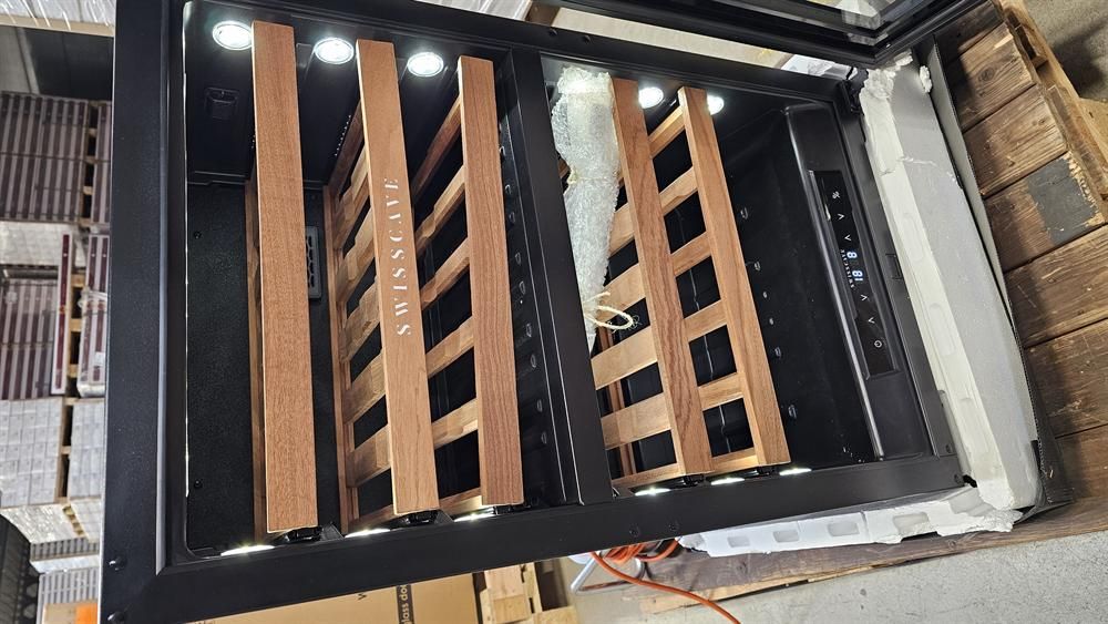 DEMO -35% | 2-Zonen Weinschrank für Kücheneinbau | bis zu 40 Fl.