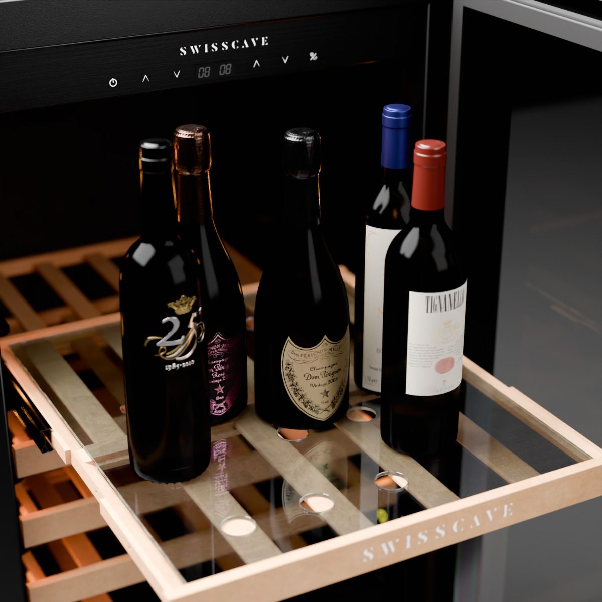 SWISSCAVE Glass Shelf in wine cooler