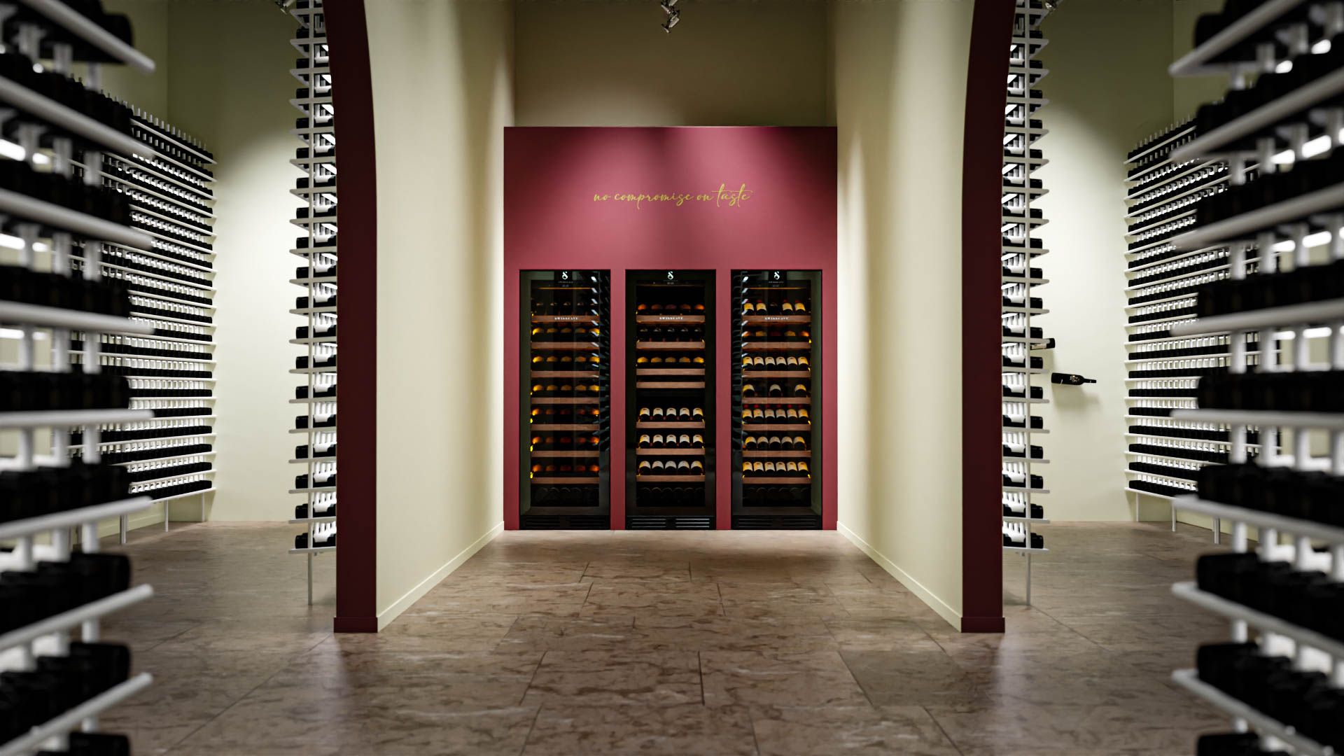 WLB-460DFLD-MIX 2-Zonen Weinkühlschrank | 172cm | 144 Flaschen