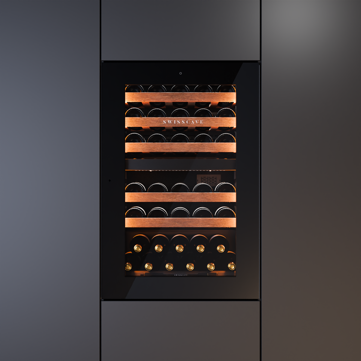 SWISSCAVE LUXURY KITCHEN EDITION WIB-88DFT eingebaut in moderner Küche