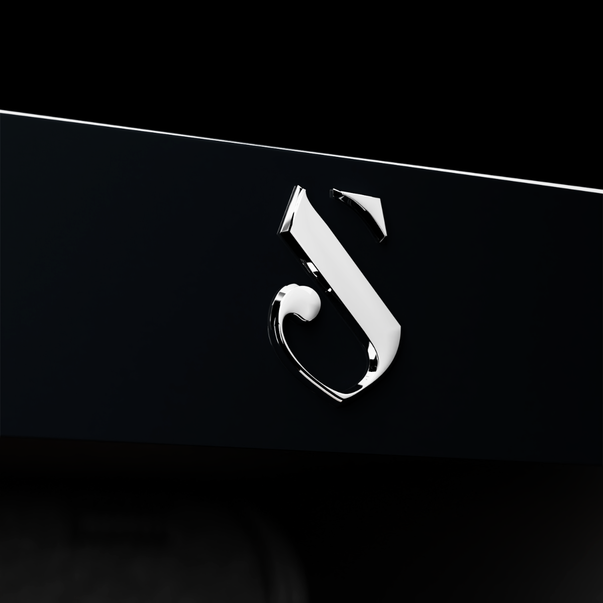 SWISSCAVE S-Logo Detail am WLB-120DF-BLACK
