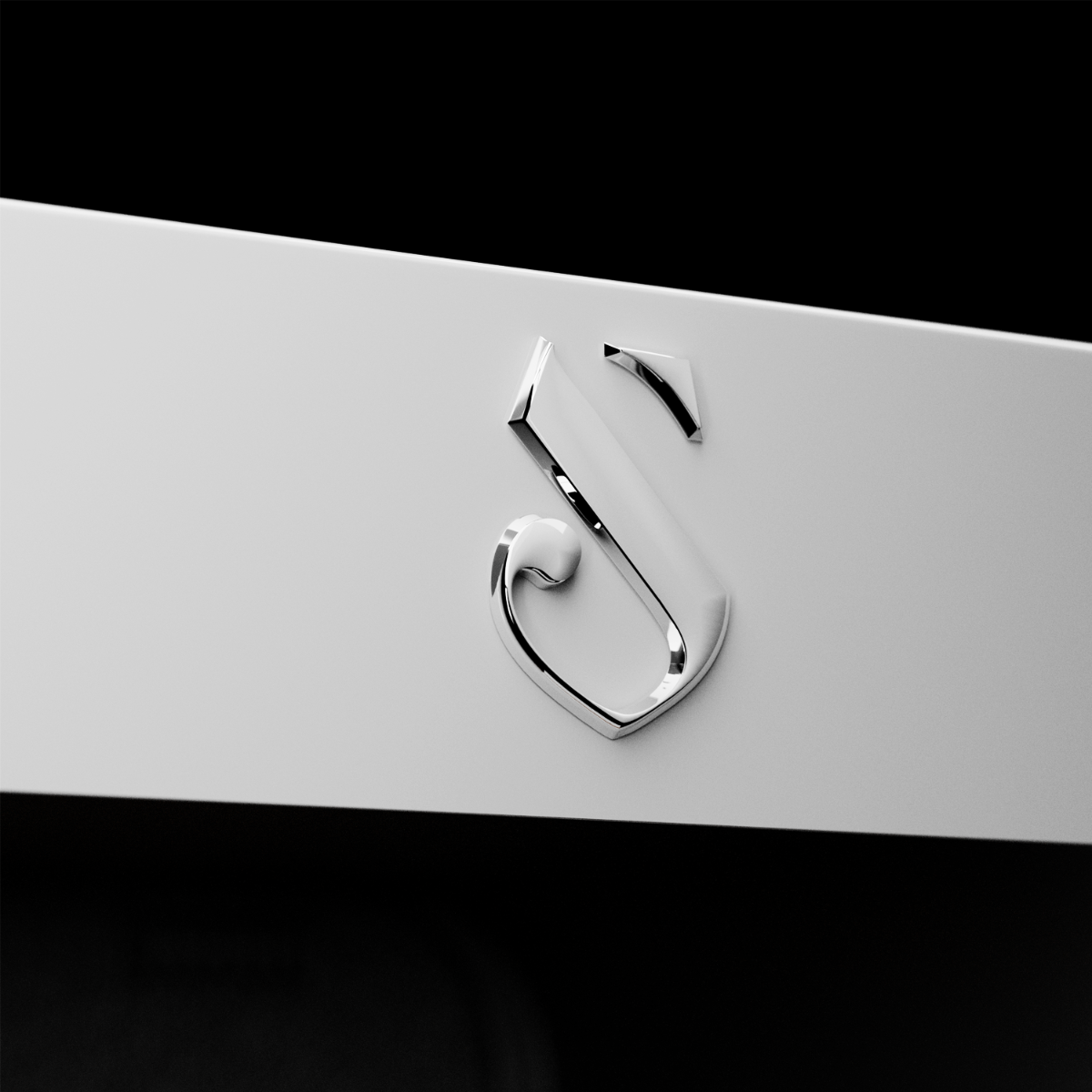SWISSCAVE S-Logo Detail am WLB-320DF-WHITE