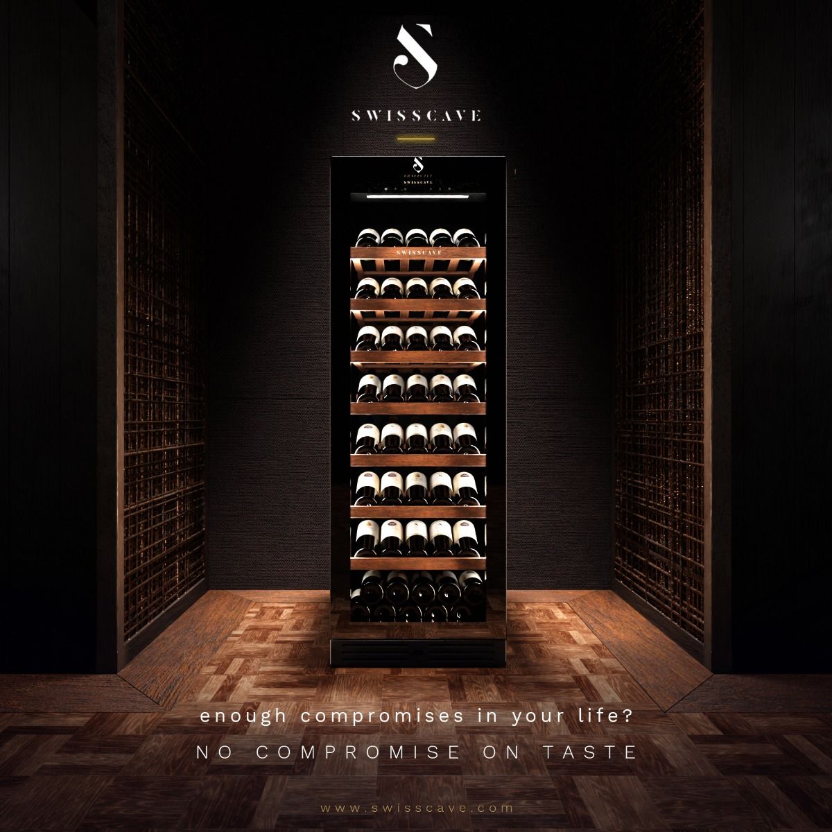 WLB-460FLD-MIX 1-Zonen Weinkühlschrank | 172cm | 151 Flaschen