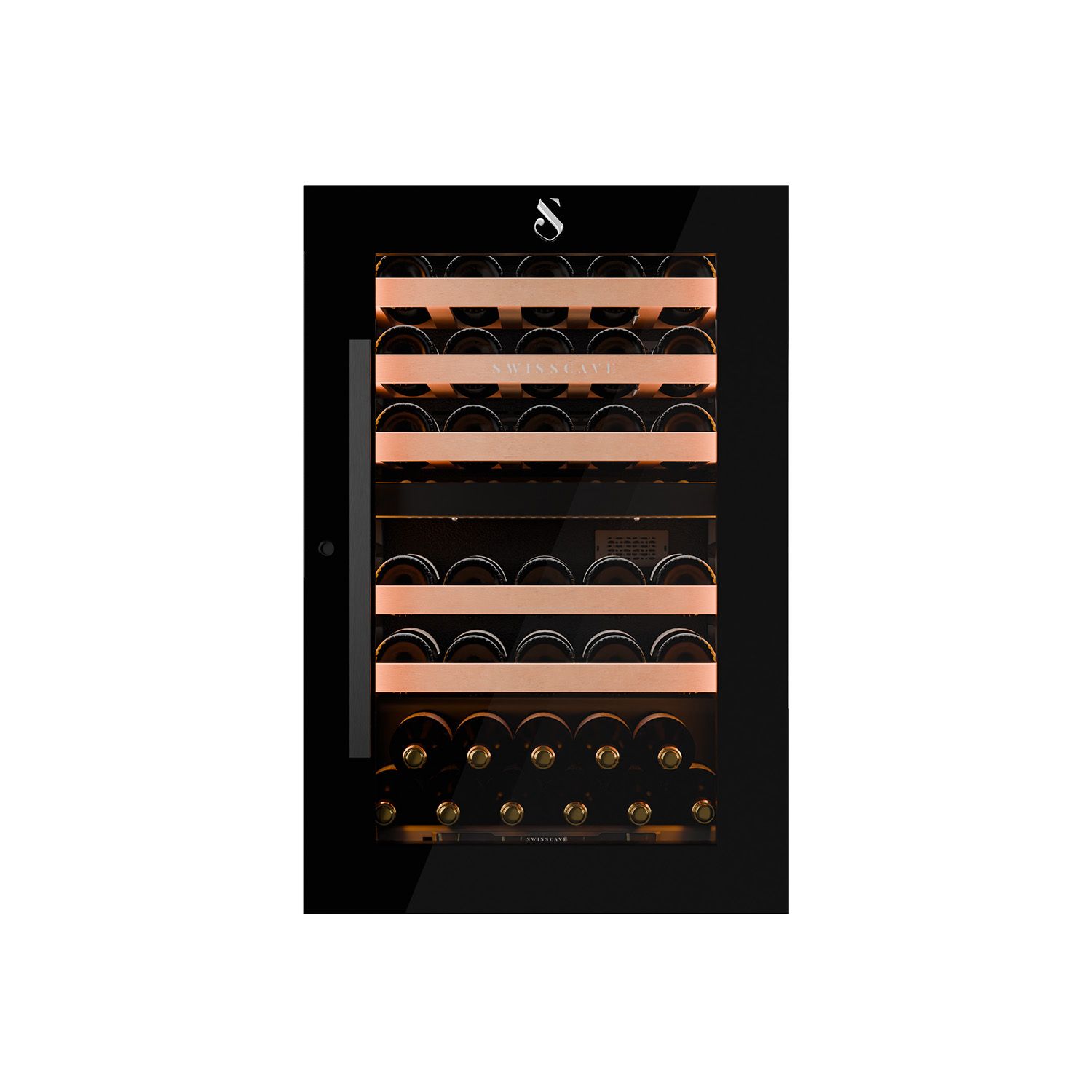 WIB-88DF-CLASS 2-Zonen Weinkühlschrank | 88 cm | 45 Flaschen | Einbau Classic