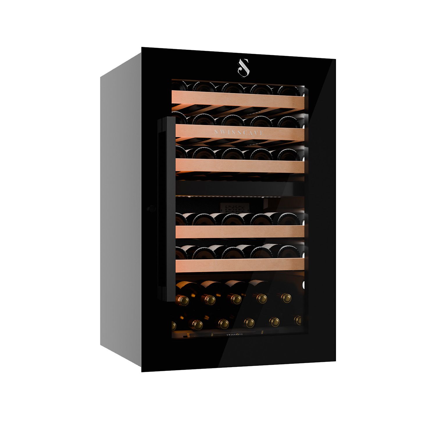 WIB-88DF-CLASS 2-Zonen Weinkühlschrank | 88 cm | 45 Flaschen | Einbau Classic