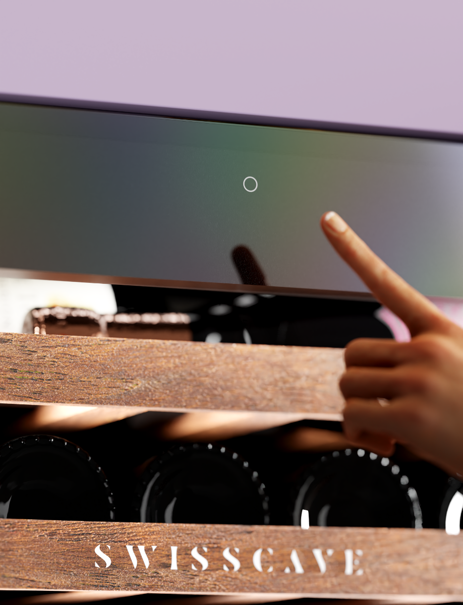 Touch-To-Open Funktion für griffloses Öffnen der Tür beim WIB-88DFT