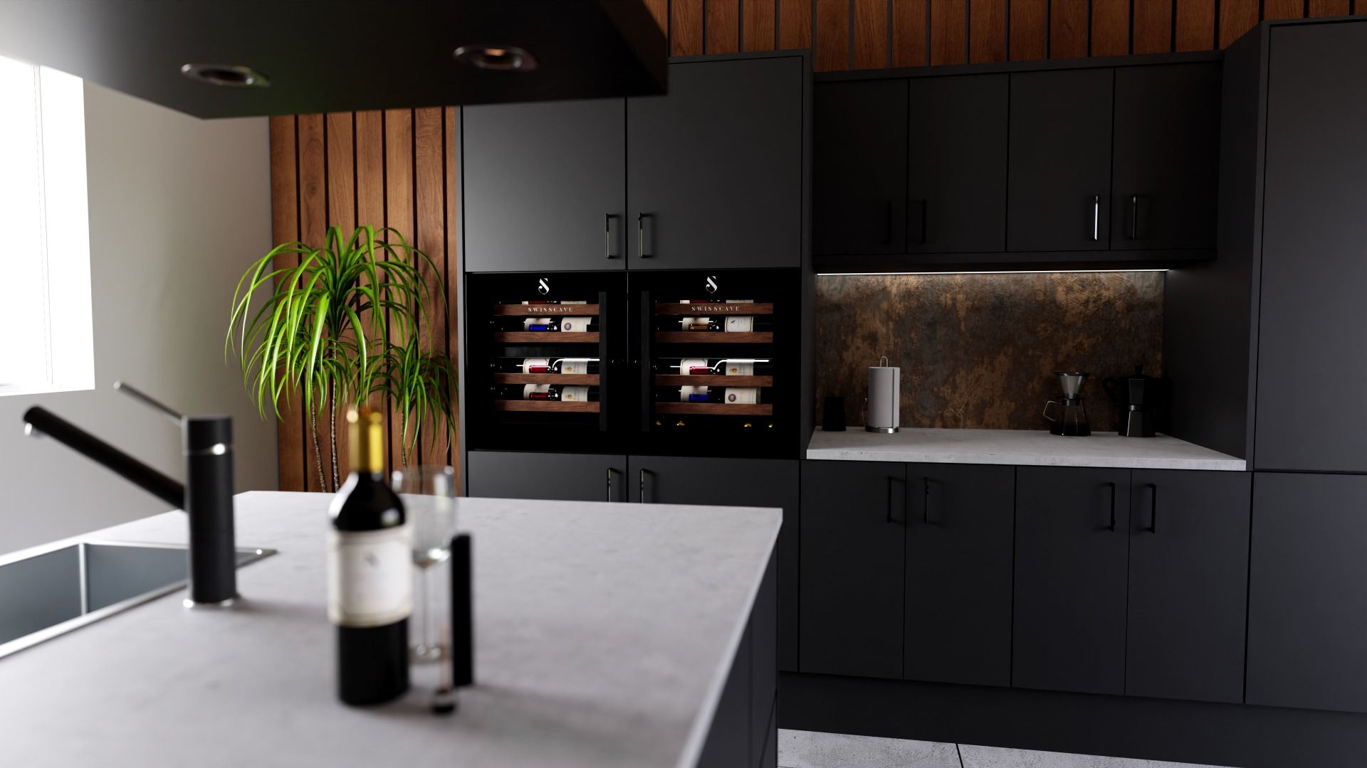 SWISSCAVE WIB-60DF LUXURY KITCHEN EDITION im Küchenumfeld