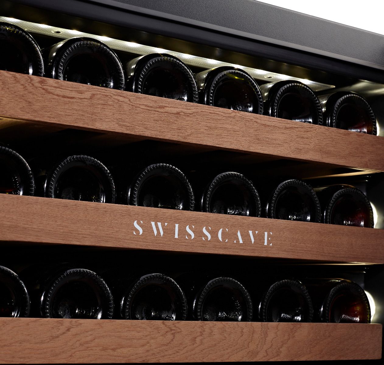 Detail: Sapele shelves