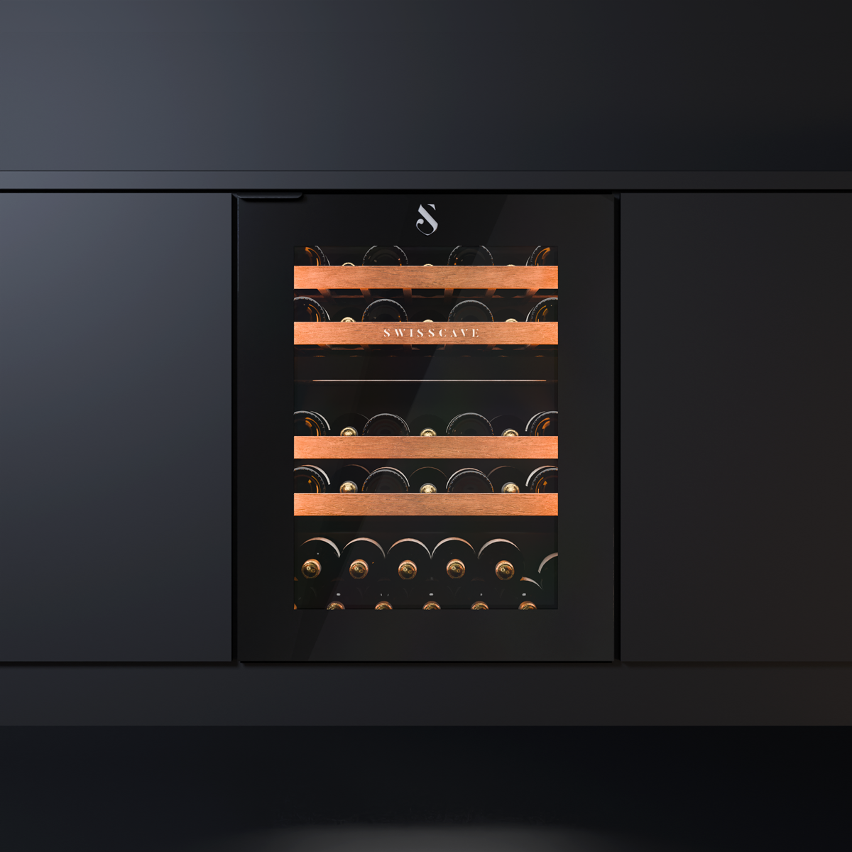 SWISSCAVE LUXURY KITCHEN EDITION WUB-60DF eingebaut in moderner Küche